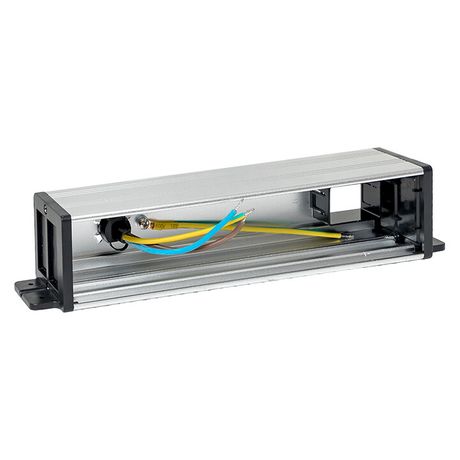 Встраиваемый настольный розеточный блок для крепления под столом, 10 модулей, C-Line, металлик | cl-vnbu-10-s EKF