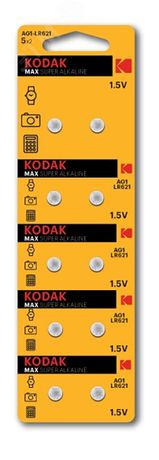 Батарейка Kodak AG0 (379) LR521, LR63 [KAG0-10] MAX Button Cell (100/1000/98000) - Б0044705