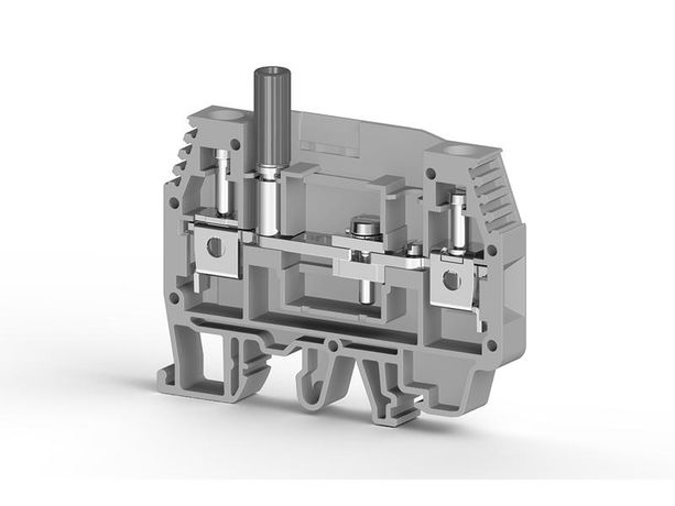 Клеммник измерительный с 1-м тест. разъемом 6мм кв. сер. WGO1 Klemsan 370593