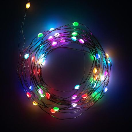 Гирлянда "Нить" ILDM048RGB-C-USB-RC 48 RGB минисветодиодов 4.8м с контроллером для помещений пульт SHLights 4690601049964