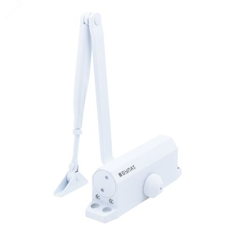 Доводчик дверной Булат ДД 502/3 A-W (40-65 кг) белый - 13499 ПТК