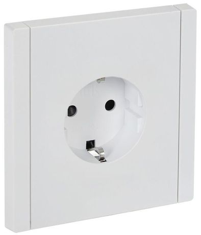 Розетка СП FORTE&PIANO FP215 16А с заземл. защ. шторки винт. крепл. бел. IEK FP-R14-16-K01