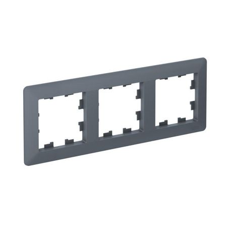 Рамка 3-м AtlasDesign Air грифель/дым. черн. SE ATN220703 APC