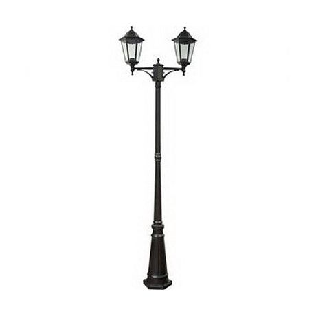 Светильник садово-парковый 8114 2*100W 230V E27 155*590*2290мм черный | 11213 FERON чер.