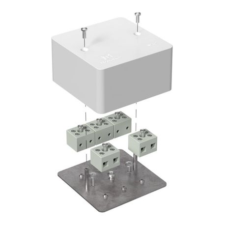 Коробка огнестойкая для кабель-канала 40-0460-FR6.0-10 Е15-Е60 (латунь) 85х85х45 IP42 10p, 6.0 мм.кв.| 40-0460-FR6.0-10-Е60 | Промрукав Строитель