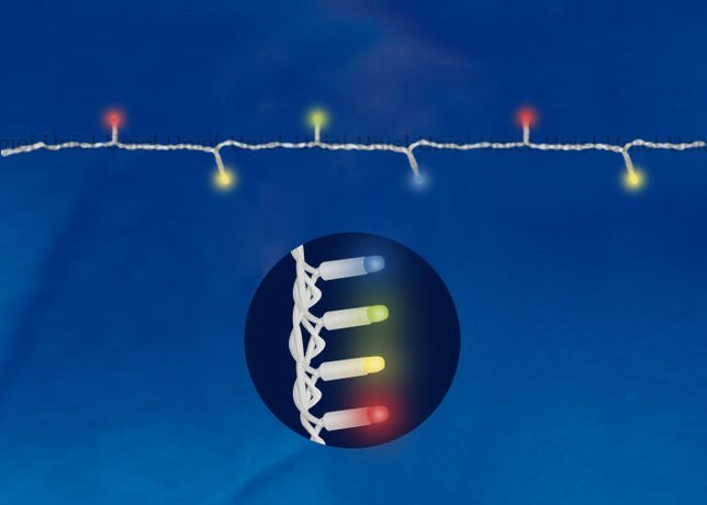 Гирлянда светодиодная с контроллером ULD-S1000-120/DWA MULTI IP67 120 диодов, 10 м, разноцветная, IP67, шнур белый | 07927 Uniel