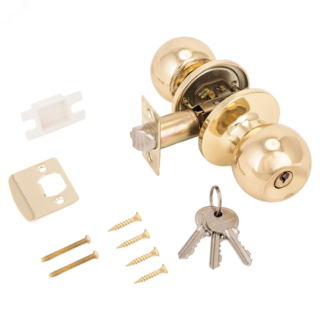 АЛЛЮР 5560 PB латунь - 1190 Ручка-защелка для межкомнатных дверей ПТК