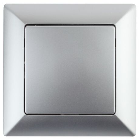 Выключатель одноклавишный скрытого монтажа алюминий 10А 250В Intro Solo 4-101-03 - Б0053544 ЭРА