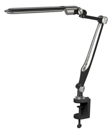 Светильник настольный KD-830 C02 LED 10Вт 230В на струбцине 600лм сенс. рег. яркости цветов. темп. черн. Camelion 14015