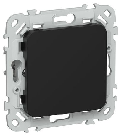 Заглушка СП FLITE ЗГ-ФлЧ с суппортом механизм черн. IEK FI-PL10-K02 IEK арт. FI-PL10-K02