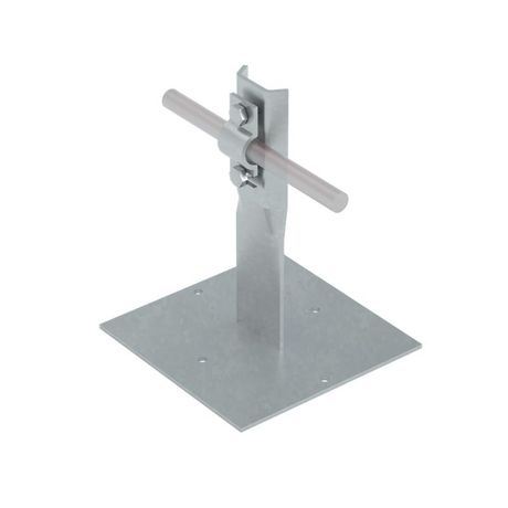 Держатель болтовой приклеиваемый PDB-H90-D5-10 для прутка d5-10мм H=90мм сталь КМ MA0264 КМ-Профиль