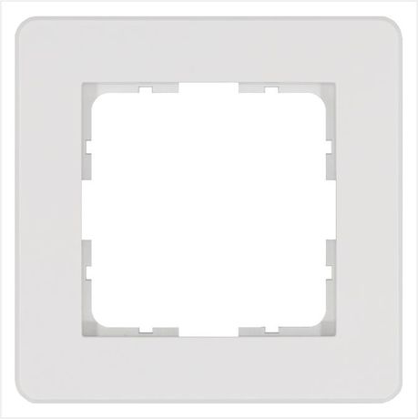 Рамка G-Flex 1-постовая, цвет белый глянцевый - G1101W Jasmart