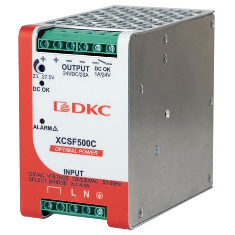 Источник питания "OPTIMAL POWER", однофазный, 500Вт, 20А, 24В, с ORing диодом | XCSF500C DKC ДКС