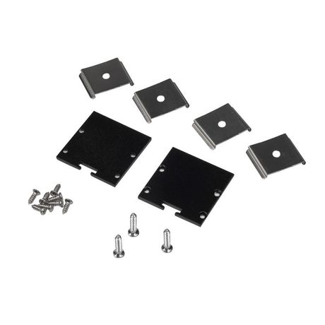 Заглушка торцевая для профиля PAL3535 BLACK /набор 2шт/ | .5059078 Jazzway