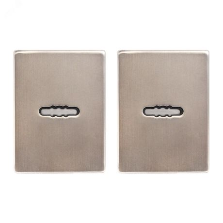 Накладка для сув/м (пара) БУЛАТ НДС 02.08 ФЕРОНА матовый никель - 14967 ПТК