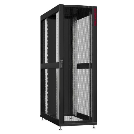 Шкаф серверный 48U 600х1200 передняя дверь: одностворчатая перфорированная IP20. задняя глухой металл IP51. боковые панели: без. цвет: черный RAL9005 - NS 6248.9320 SYSMATRIX