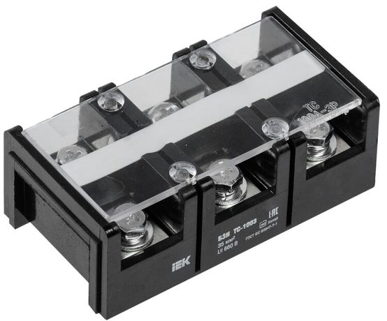 Блок зажимов БЗН ТС-1003 35 мм2 100A 3 пары | YZN42-03-035-K02 IEK