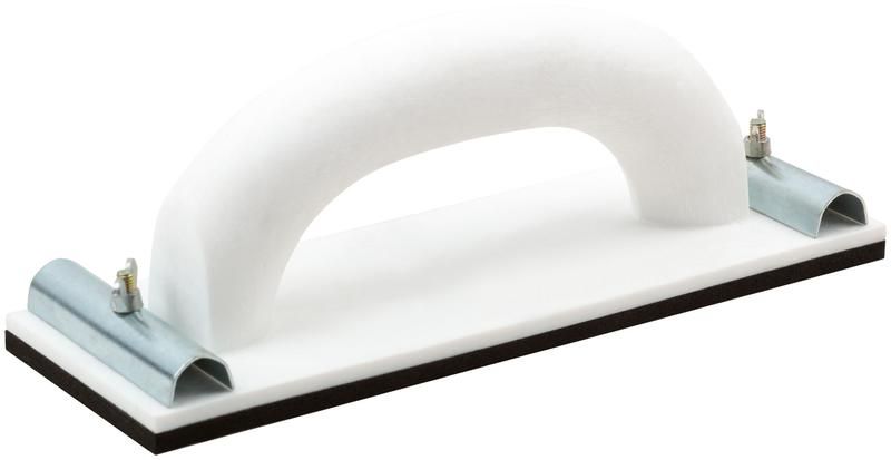 Терка для наждачной бумаги пластиковая с металлическим прижимом 230 х 80 мм - 39731 РОС