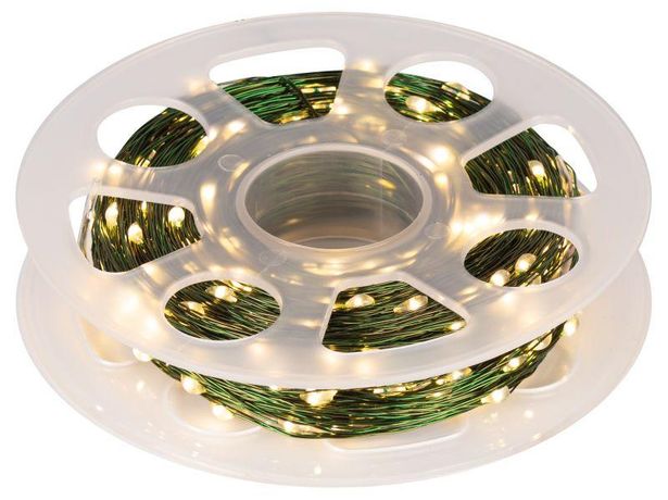 Гирлянда светодиодная ENIN-500G Нить теплый свет 50 м 500 microLED IP44 220В | Б0060428 ЭРА