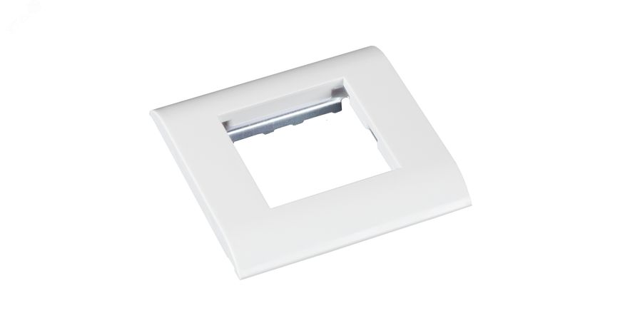 Панель настенная лицевая под 1 вставку Mosaic 45x45 белая 10 шт. - EC-FPM-1-WT-10 NETLAN ЭКО33041