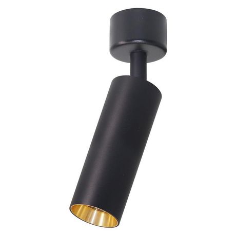 Светильник ДБО GU10 MR11 без лампы наклонный черный,золото - ML1011 51381 FERON