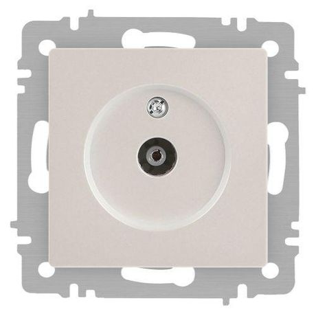 Розетка телевизионная одиночная TV СП Accent 6-301-06 IP20 перламутр. Intro Б0063613 ЭРА