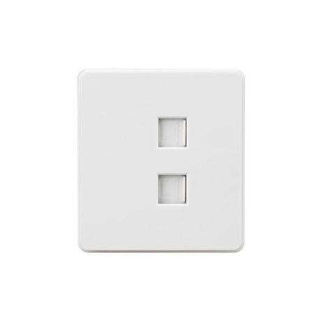 Розетка компьютерная 2-м СП ROUND RJ45 + кат.6 IP20 перламутр Kranz KR-78-0725-1 Kranz арт. KR-78-0725-1