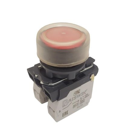 Выключатель кнопочный КМЕ-4201м толкатель цилиндрический наружный протектор 0з+1р 10А диаметр посадочного отверстия 22мм УХЛ2 IP65 красн. Реле и Автоматика A8012-T82386303