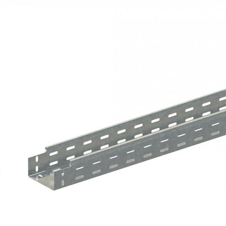 Лоток прямой замковый перфорированный 100х80 L2000 сталь 0.7мм ЛМс-ПЗМ цУТ2.5 СОЭМИ Н0122151512