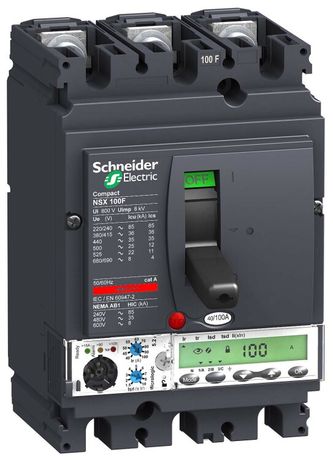 Выключатель автоматический 3п 3т 40А 50кА NSX100N Micrologic 5.2A SchE LV429892 APC