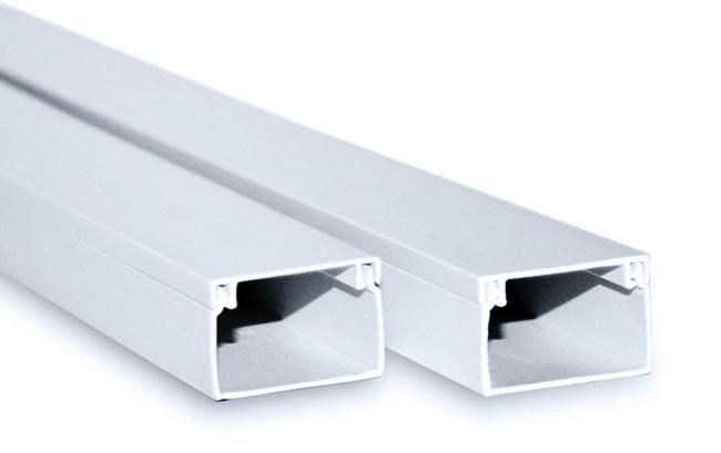 Кабель-канал белый 40х16 (50 м/уп) 2-й замок в п/э | 350381N Э-Пласт Строитель