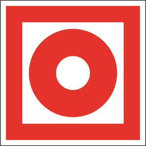 Пластина Кнопка включения установок пожарной автоматики - BL-1515.F10 BS a12890