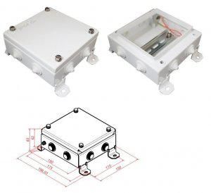 Коробка монтажная электротехническая КМ IP54-1515 8 вводов Гефест 278184