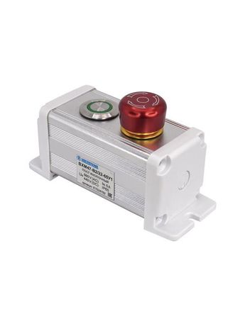 Пост управления BXM47-B2/22-65У1 1 цилиндрическая кнопка 1C1NO1NC зел. + грибовидная с фиксацией красн. Электротехник ET024782