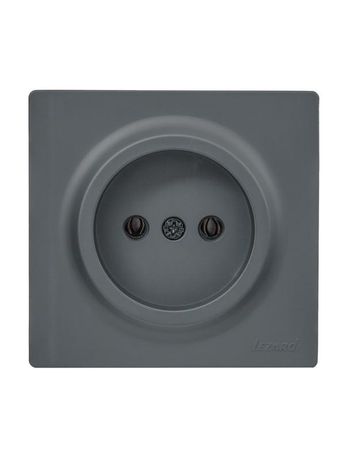 Розетка LETO 16А 220В IP20 графит LEZARD арт. 752-3400-121B