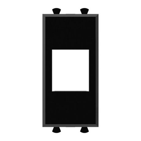 Адаптер без шторки для Keystone, "Avanti", "Черный квадрат", 1 модуль | 4402211 DKC ДКС