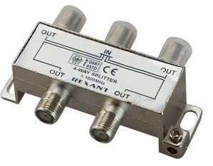 Делитель ТВ "краб" х4 под F разъем 5-1000 МГц Rexant 05-6003 MEET