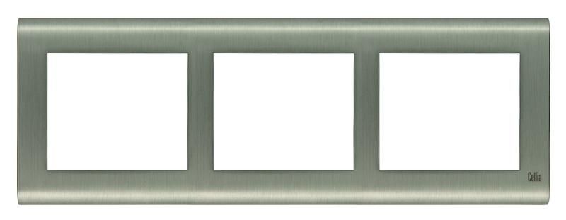 Рамка 3-м горизонт. сатин Cellia Makel 2349703