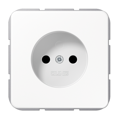 Розетка 10A 250V / 16A 250V~ 2-х полюсная, без заземления| CD511NWW |Jung