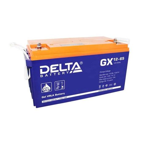 Аккумуляторная батарея Solar серии GX 12-65 12В/65Ач | DELTA 4614010170019