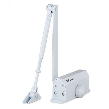 Доводчик дверной БУЛАТ ARCTIC ДД 501/3 A-W (25-85 кг) белый, морозостойкий - 15368 ПТК