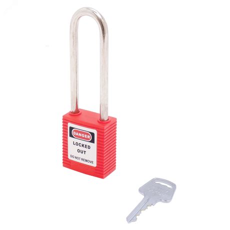 Замок безопасности навесной BD-G21S Red A - 10251 ПТК