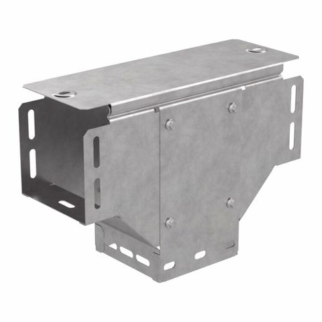 Ответвитель Т-образный вертикальный с крышкой 100х100 | PR16.0958 Промрукав Строитель