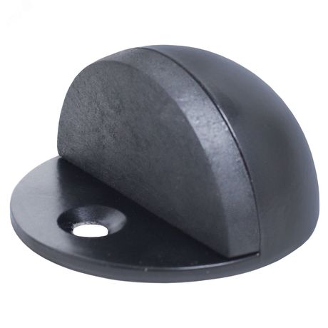 Ограничитель дверной Стандарт 8185 BL круглый матовый черный ЕВРОПАКЕТ - 14621 ПТК