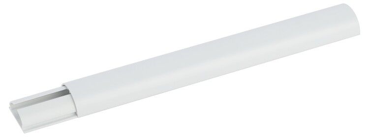 Кабель канал KK-30-13-FW полукруглый 30х13 белый 40м - Б0054629 ЭРА