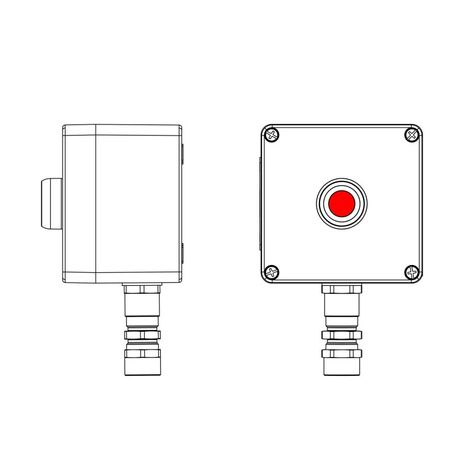 Взрывозащищенный пост управления из полиэстера CPE-P-03-(1xP1R(11))-1xKA2MHK(C)1Ex d e IIC Т5 Gb / Ex tb IIIC T95°C Db IP66 КЗ ШЗ - 2231.031.22.11I ДКС
