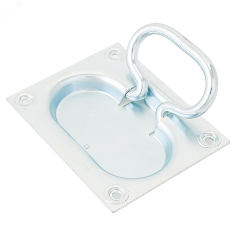 Ручка откидная Кунгур для погреба 100*80 (скрытая) цинк - 10739 ПТК