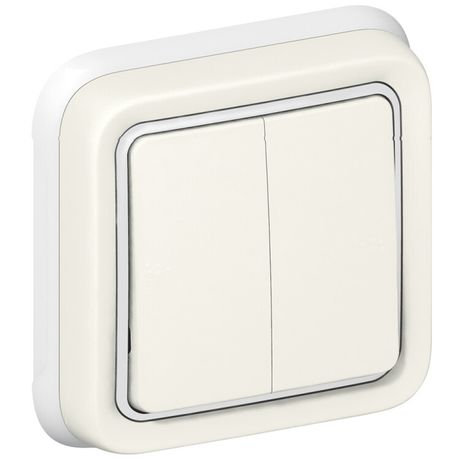 Переключатель проходной 2-кл. СП Plexo 10А IP55 250В 10AX бел. Leg 069855 Legrand