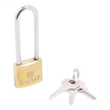 Замок навесной с цилиндровым механизмом секрета, БУЛАТ ВС 1126-01 золото - 13357 ПТК