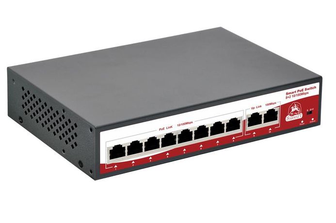 Коммутатор неуправляемый PoE 8 портов 10/100 Мб/с, 2хRJ45, 120 Вт - SR-PS0820FBL SarmaTT 00089221 SarmatT арт. 00089221